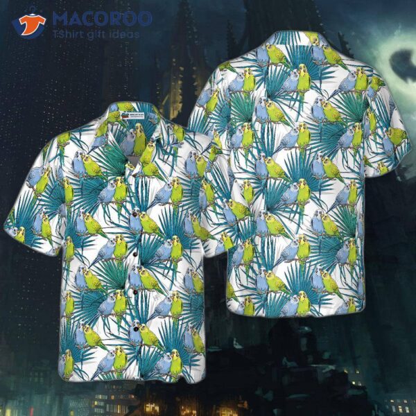 Little Green Parrot Hawaiian Shirt For