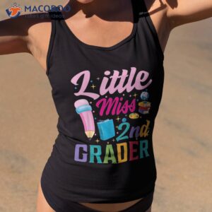 Little Miss 2nd Grade Grader Girls 1st Day Back To School Shirt