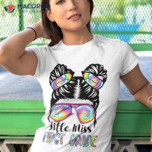 little miss first grade girl back to school cute daughter shirt tshirt 1