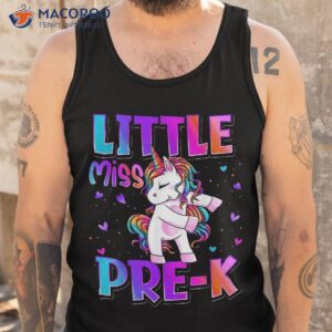 little miss pre k shirt unicorn back to school girls tank top