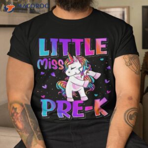 Little Miss Pre-k Shirt Unicorn Back To School Girls