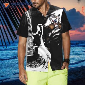 live free or die guitar hawaiian shirt 0