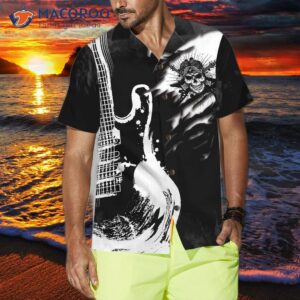 live free or die guitar on smoke hawaiian shirt 3