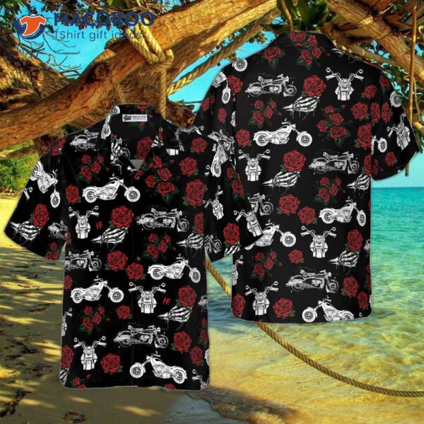 Live, Love, Motorbike Hawaiian Shirt