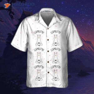 llama stay alpaca hawaiian shirt funny meditating shirt 2