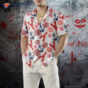 lobster and marine pattern hawaiian shirt unique print shirt for adults 3