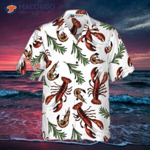 lobster printed hawaiian shirt 3