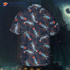 lobster with coral reef hawaiian shirt funny print shirt for and 0