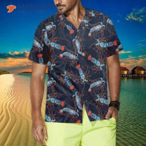 lobster with coral reef hawaiian shirt funny print shirt for and 3