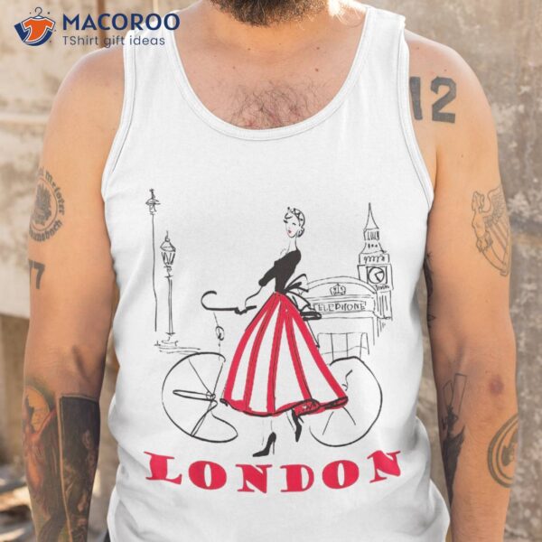 London Shirt – Woman Big Ben Bicycle Tshirt 5