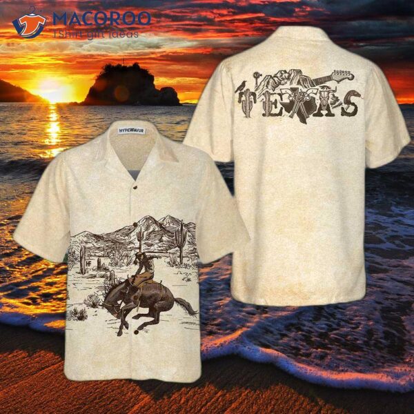 Lone Star State Cowboy Texas Hawaiian Shirt, Vintage Shirt For Lovers