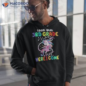 look out 3rd grade here i come unicorn back to school shirt hoodie 1