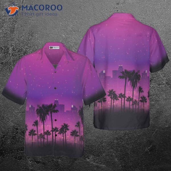 Los Angeles Cityscape Hawaiian Shirt: Stylish Shirts For And