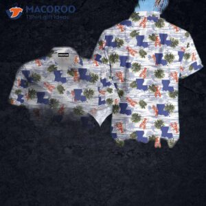 louisiana summer crawfish and lobster hawaiian shirts 1