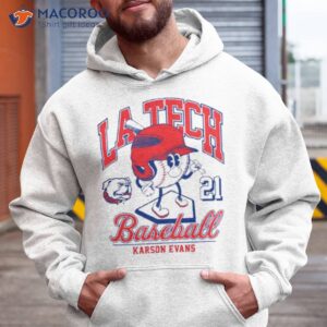 louisiana tech bulldogs karson evans 2023 ncaa baseball shirt hoodie