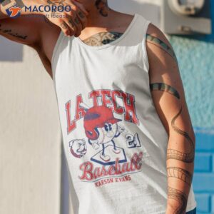 louisiana tech bulldogs karson evans 2023 ncaa baseball shirt tank top 1