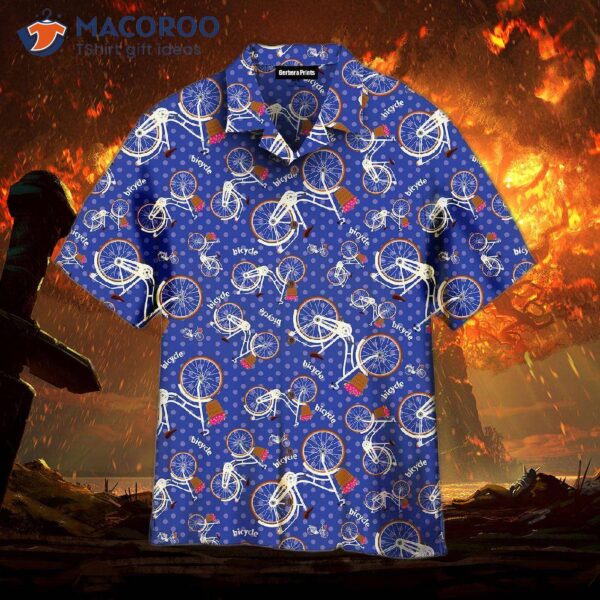 Love Bicycle Bike Pattern Hawaiian Shirts