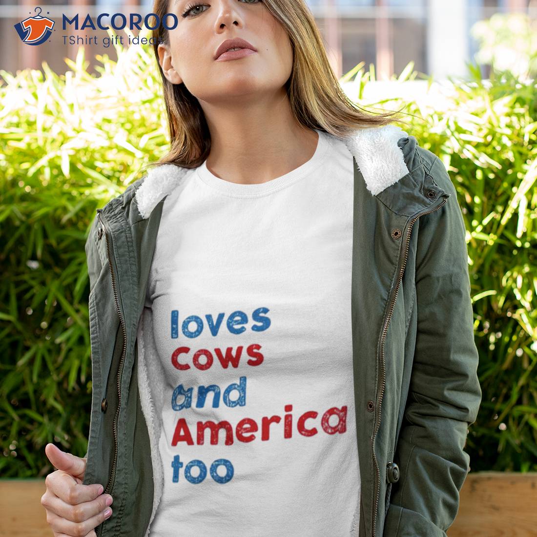 Love Cows And America Too Shirt Love Cows And America Too Shirt