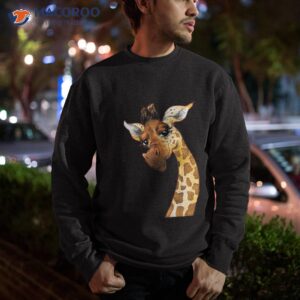 love giraffe wildlife lovers tee for kids girl shirt sweatshirt