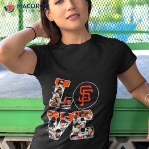 love san francisco giants baseball signatures 2023 shirt tshirt 1