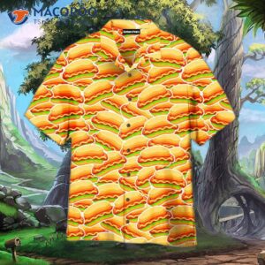 lovers of hot dogs wear hawaiian shirts 0