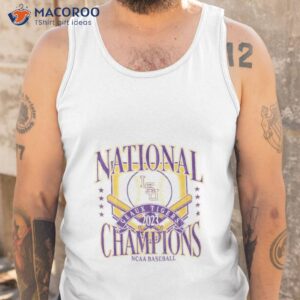 lsu tigers 2023 baseball national champions home plate shirt tank top