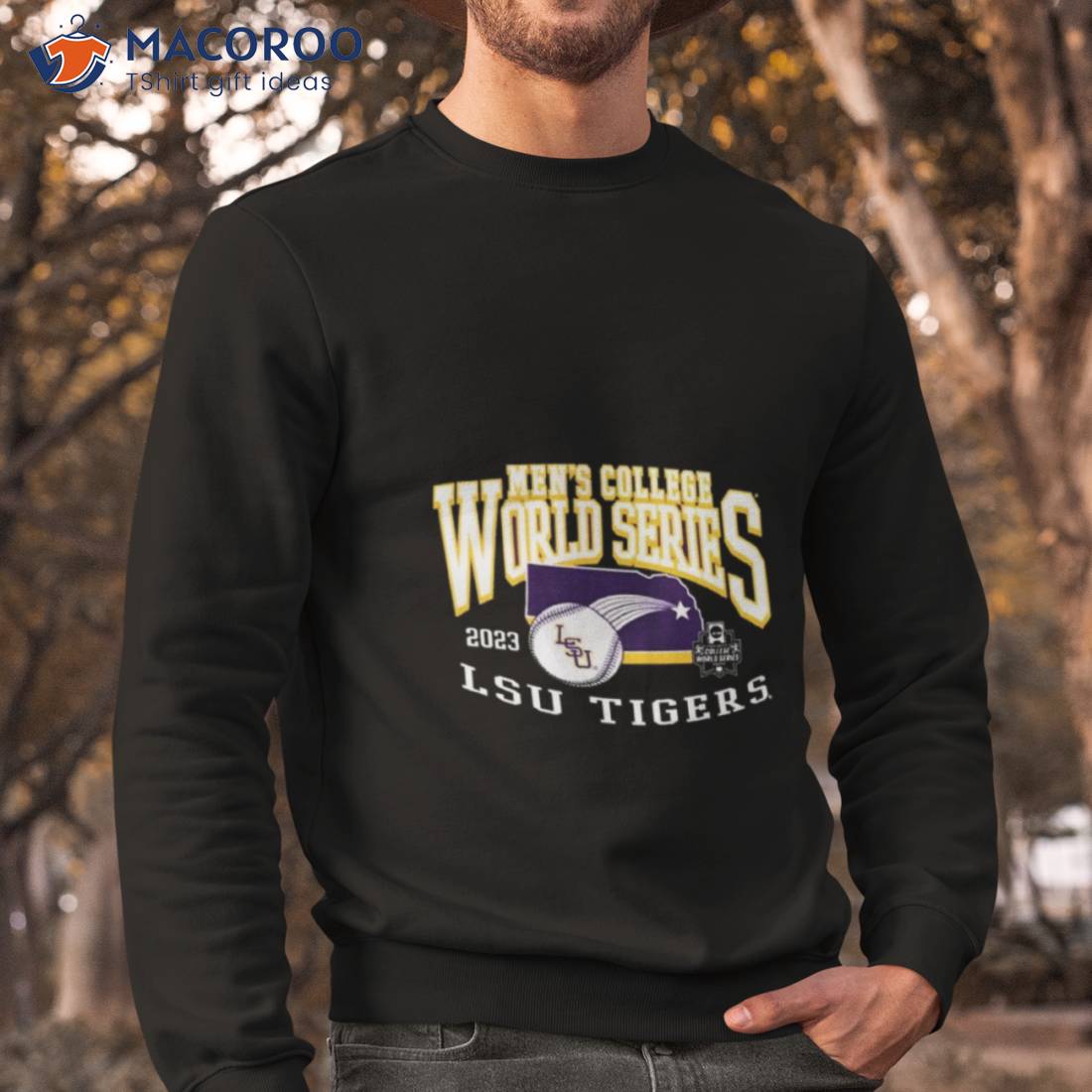 Lsu Tigers 2023 Men's College World Series Baseball Shirt
