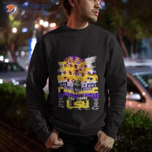 lsu tigers ncaa 2023 mens college world series champions shirt sweatshirt