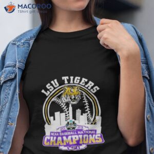 lsu tigers skyline 2023 ncaa baseball national champions shirt tshirt