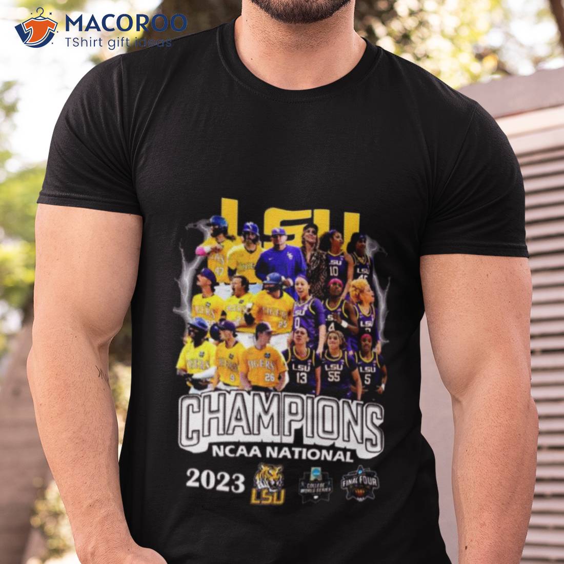 LSU Tigers 2023 NCAA Women's Basketball National Champions Baseball Jersey