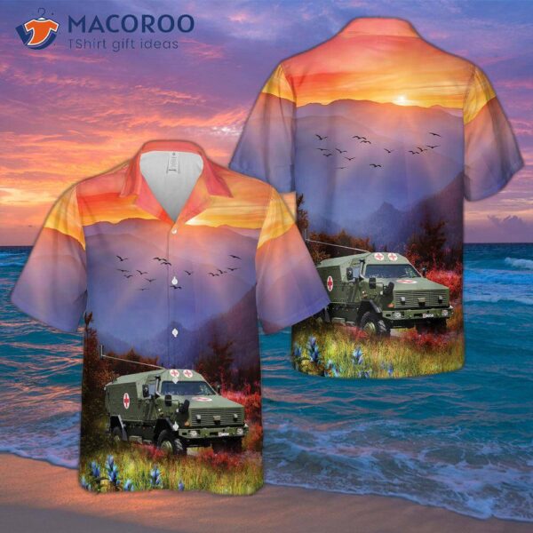 Luxembourg Army Ambulance Dingo 2 Hawaiian Shirt