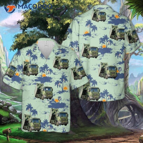 Luxembourg Army Scania 8×8 Vehicle Hawaiian Shirt