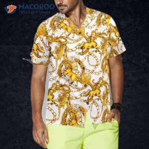 Luxurious Golden Horse Hawaiian Shirt