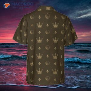 luxury royal golf ball crown v2 hawaiian shirt 0