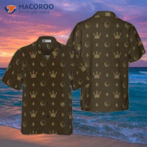 luxury royal golf ball crown v2 hawaiian shirt 1