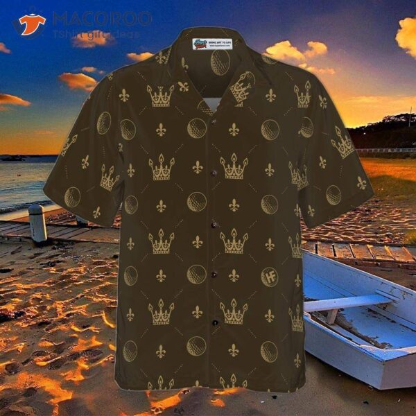 Luxury Royal Golf Ball Crown V2 Hawaiian Shirt