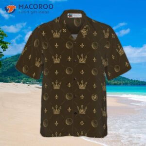 luxury royal golf ball crown v2 hawaiian shirt 5