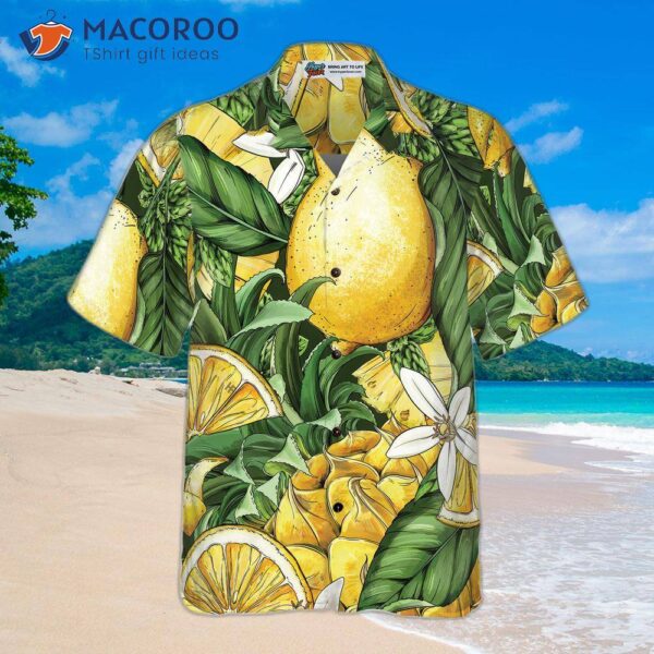 Luxury Summer Lemon And Pineapple Hawaiian Shirt
