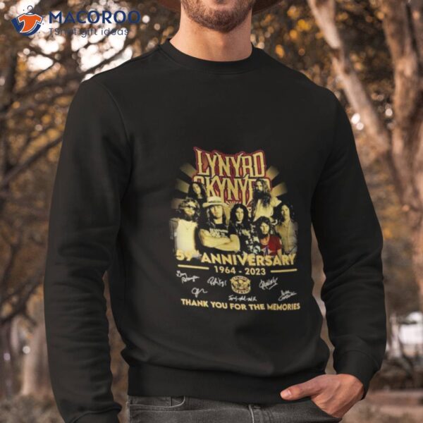 Lynyrd Skynyrd 59th Anniversary 1964 2023 Thank You For The Memories Signatures Shirt