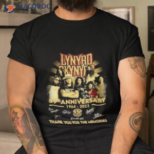 lynyrd skynyrd 59th anniversary 1964 2023 thank you for the memories signatures shirt 2 tshirt