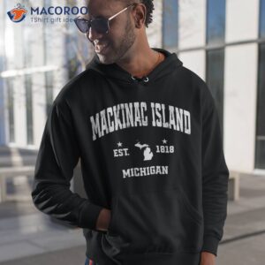 mackinac island michigan mi vintage throwback souvenir shirt hoodie 1