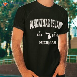 Mackinac Island Michigan Mi Vintage Throwback Souvenir Shirt