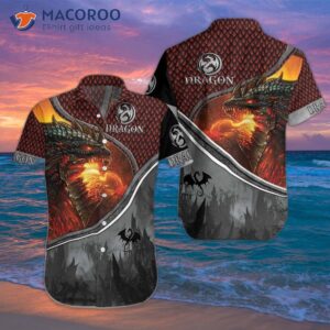 Magic Fire Dragon Hawaiian Shirt