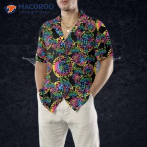 magic mushroom seamless pattern hawaiian shirt unique print shirt 4