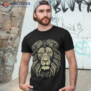 Majestic Lion Face Mane Man Big Cat Jungle King Shirt