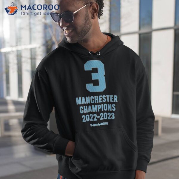Manchester Champions 2022-2023 3 In A Row Shirt