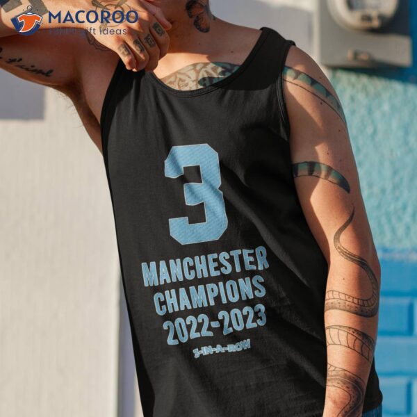 Manchester Champions 2022-2023 3 In A Row Shirt