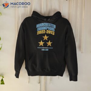 manchester champions 2022 2023 shirt hoodie