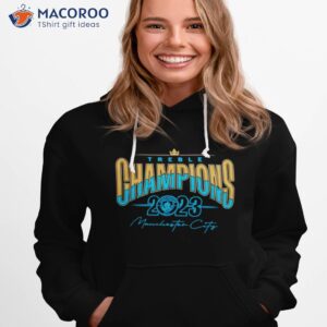 manchester city 2022 23 treble champions t shirt hoodie 1