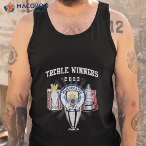 manchester city treble winners 2023 trophy t shirt tank top